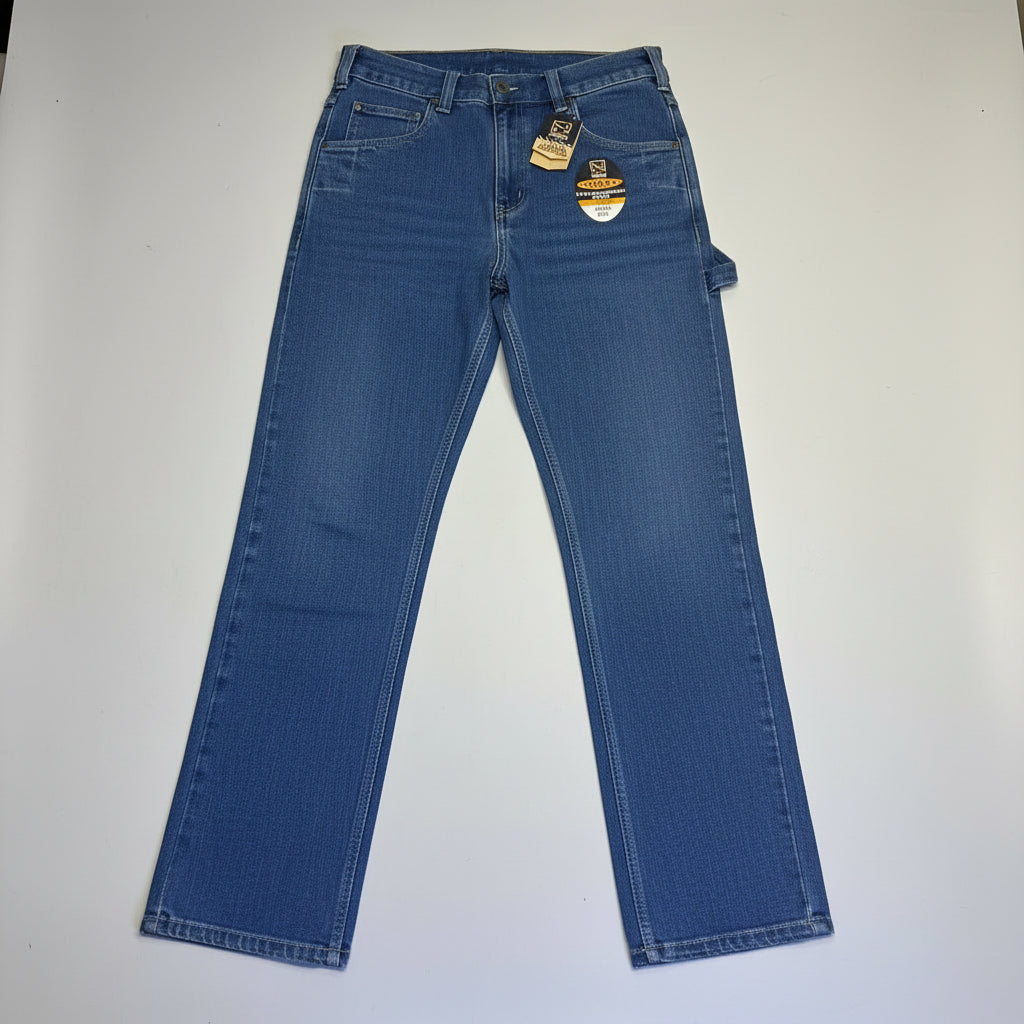 NOBLE OUTFITTERS Flex Denim Carpenter Jean Men's Sz 30x34 Stonewash 18457