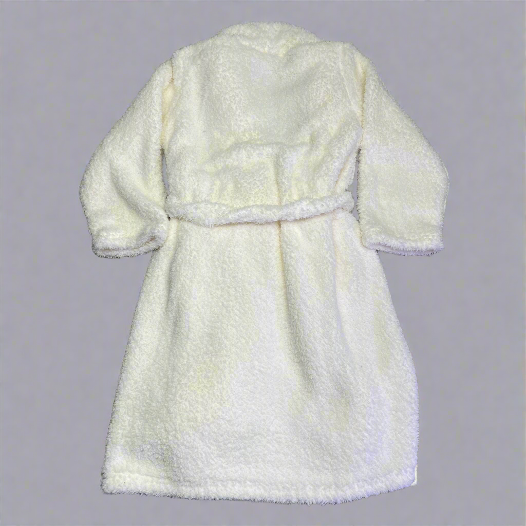 ULTA BEAUTY 2023 Long Sleeve Plush Tie Robe Gift Tag Women's Sz L/XL White