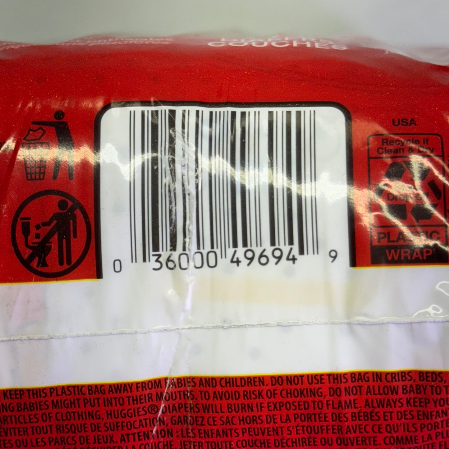 HUGGIES (62 DIAPERS) Little Snugglers Diaper Unisex Newborn, White