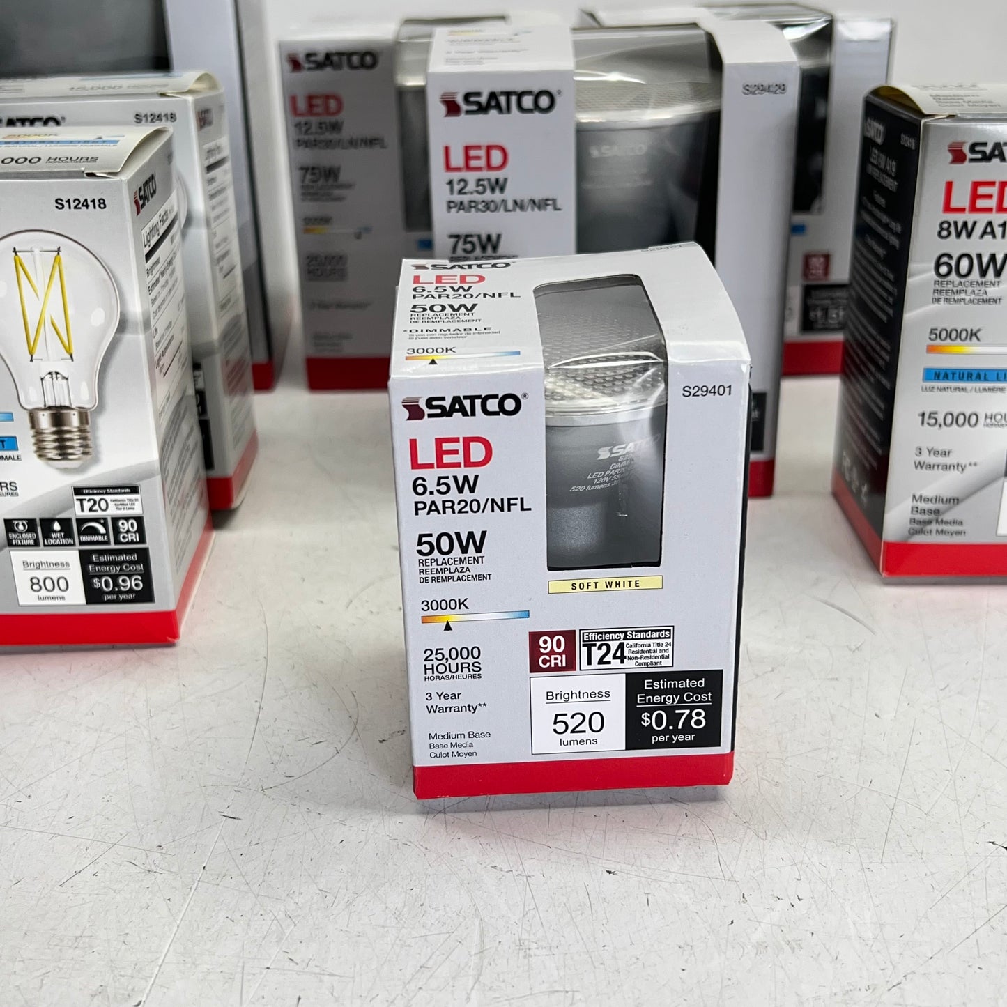 ZA@ SATCO (10 PACK) Lot Of Assorted Light Bulbs