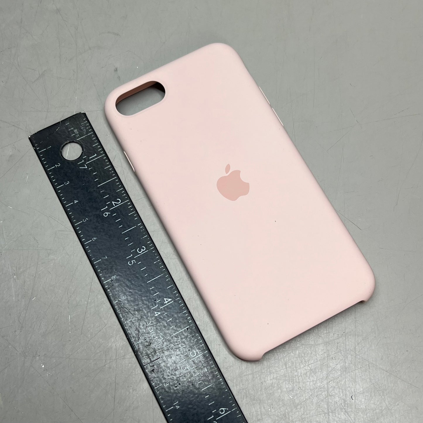 APPLE iPhone SE Silicone Case w/ Microfiber Lined Pink Sand MXYK2ZM/A (Return)