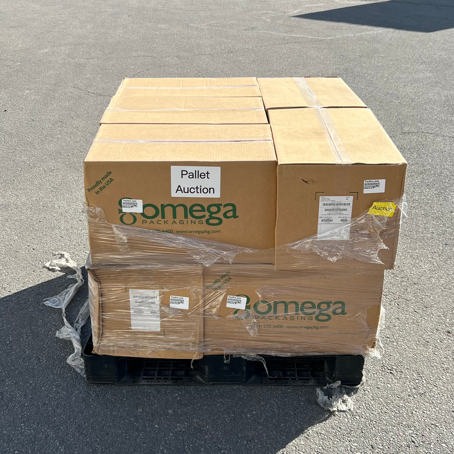 ZA@ Pallet of OMEGA Plastic Caps 3.5"D White A