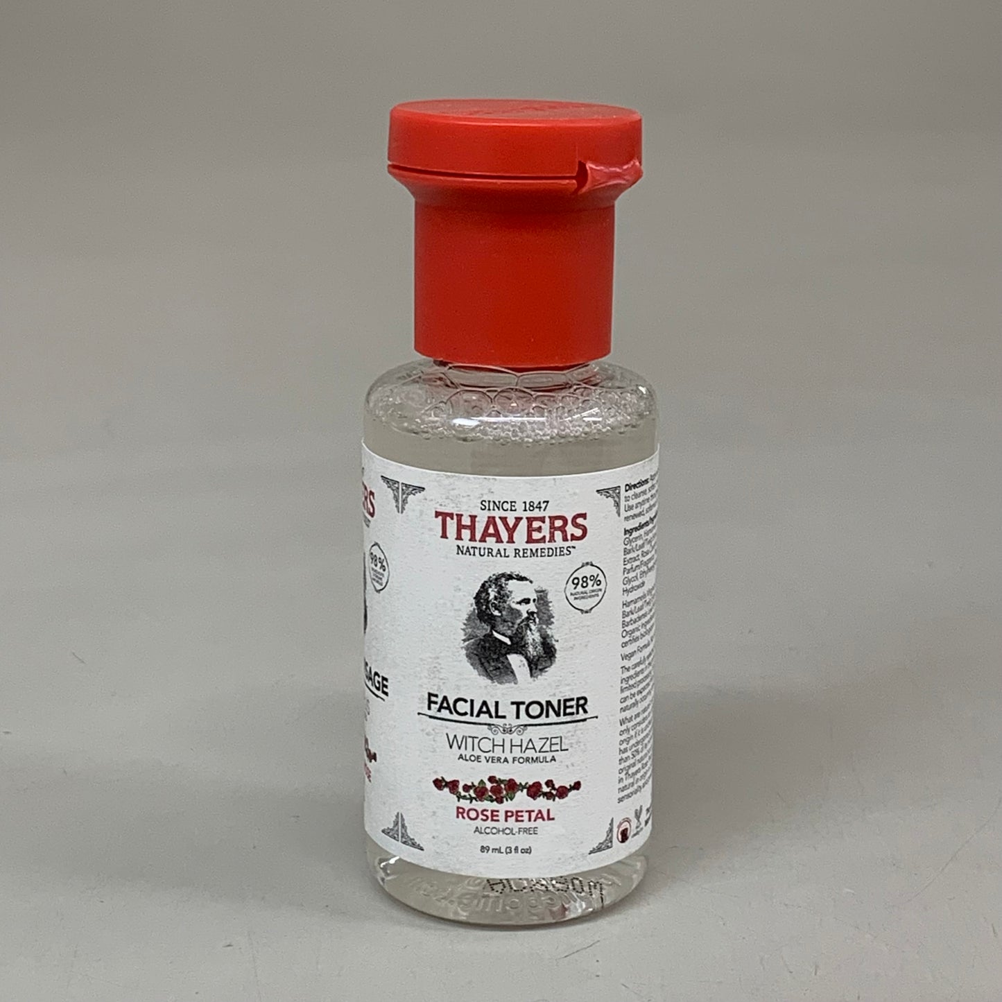 THAYERS (12 PACK) Alcohol-Free Witch Hazel Toner Rose Petal Scent  3 oz Clear K5019000
