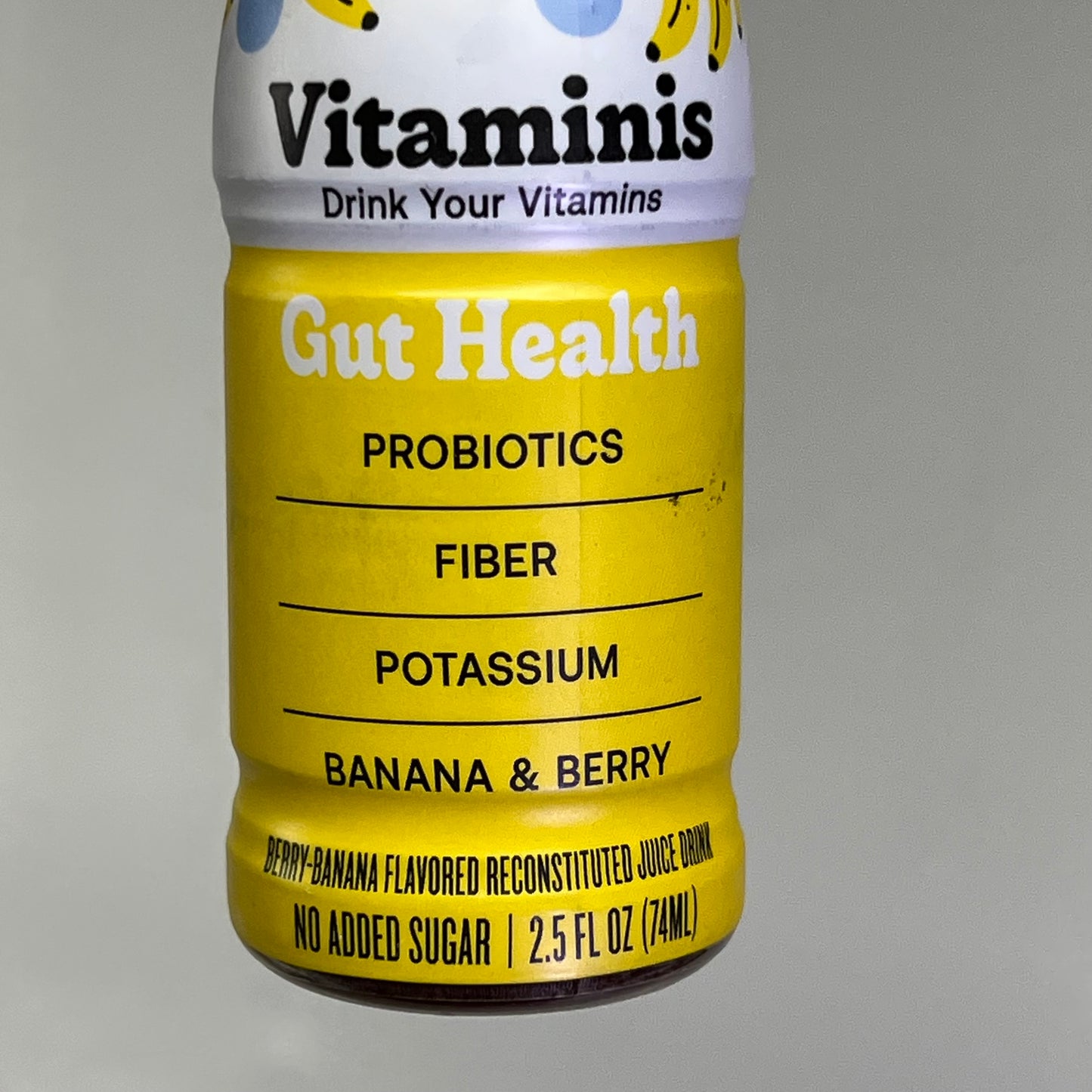 VITAMINIS (12 PACK) Gut Health Banana & Berry Flavor 100% Vegan BB 03/27