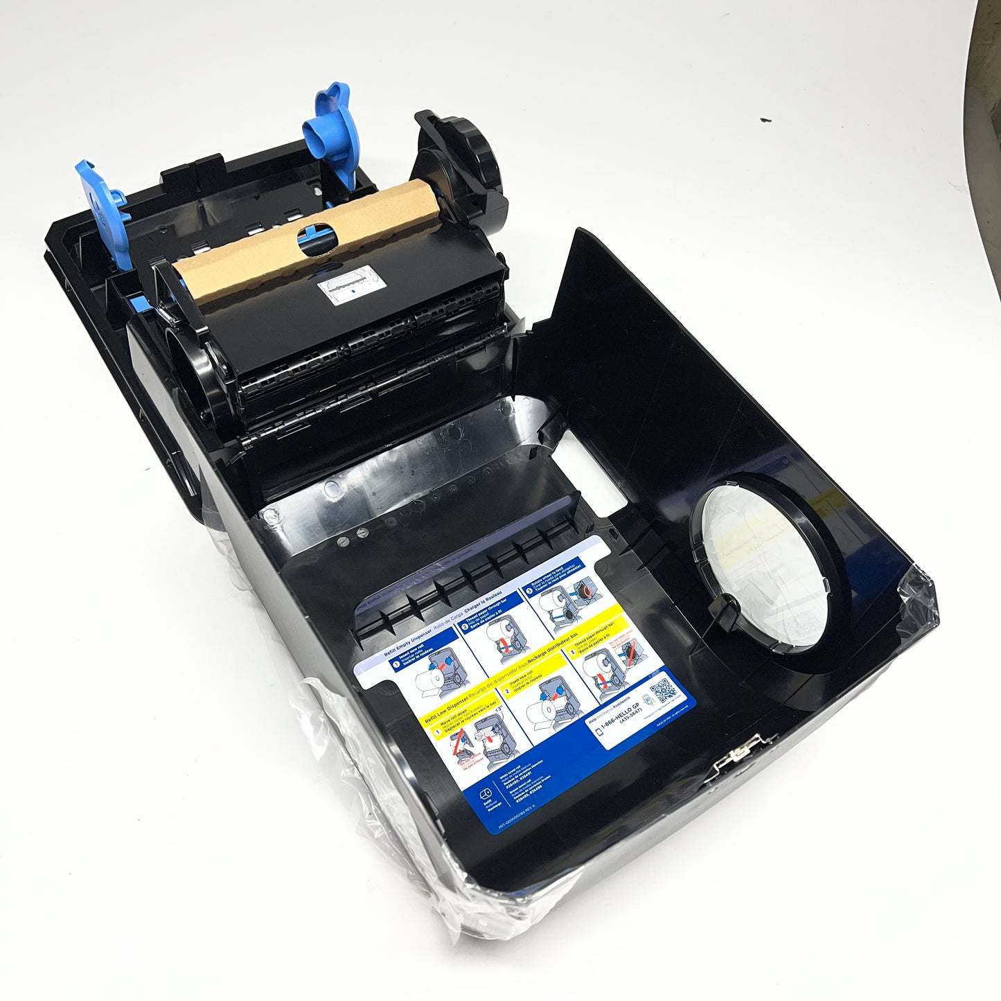 PACIFIC BLUE Ultra Mechanical Towel Dispenser 12.9"x16"x9" Black 59589