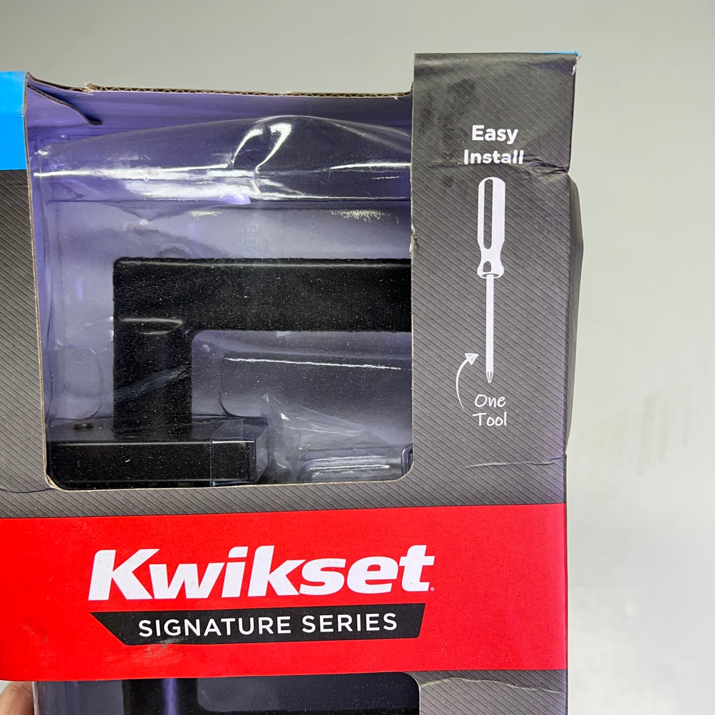 KWIKSET Halifax Privacy Lever Right Or Left Handed Matte Black 97300-949