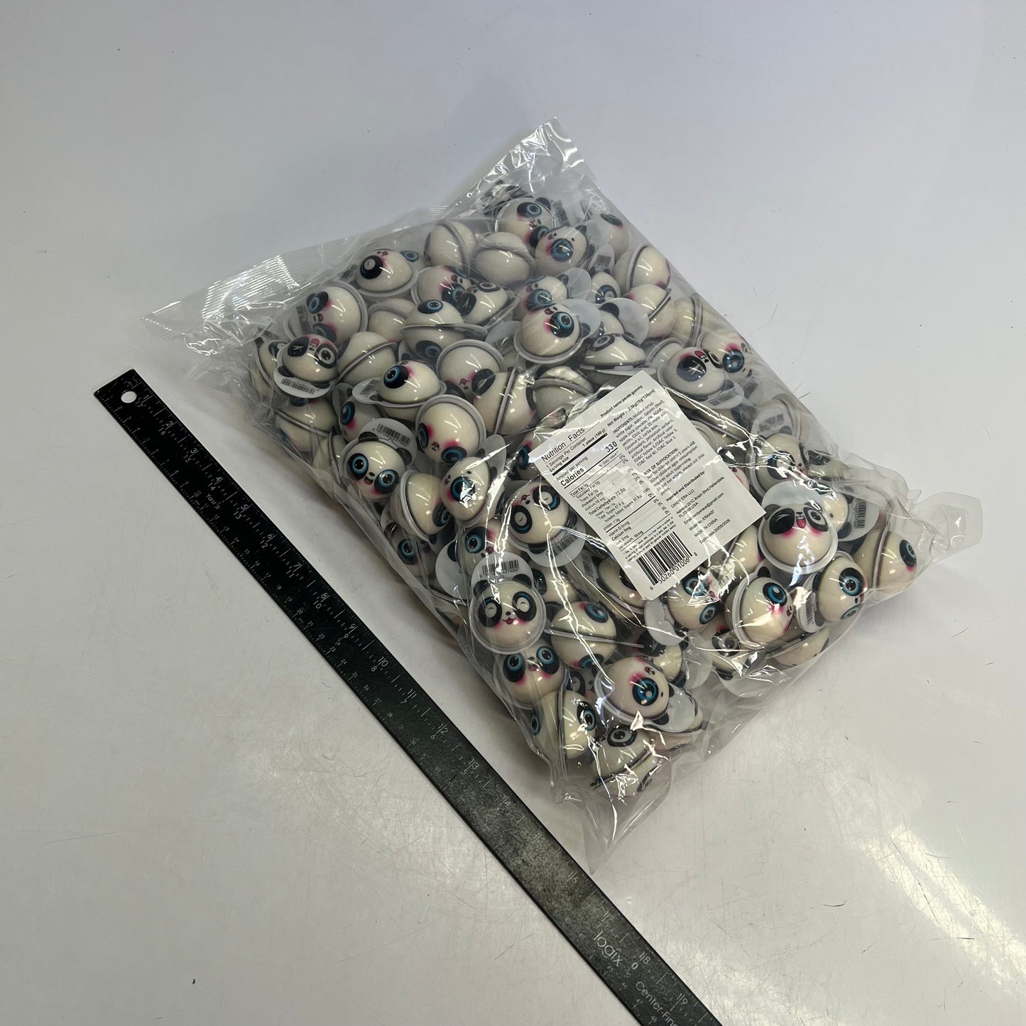 DEER DADA (5 LBS BAG) Individually Wrapped Filled Panda 3D Gummy's White BB 05/26