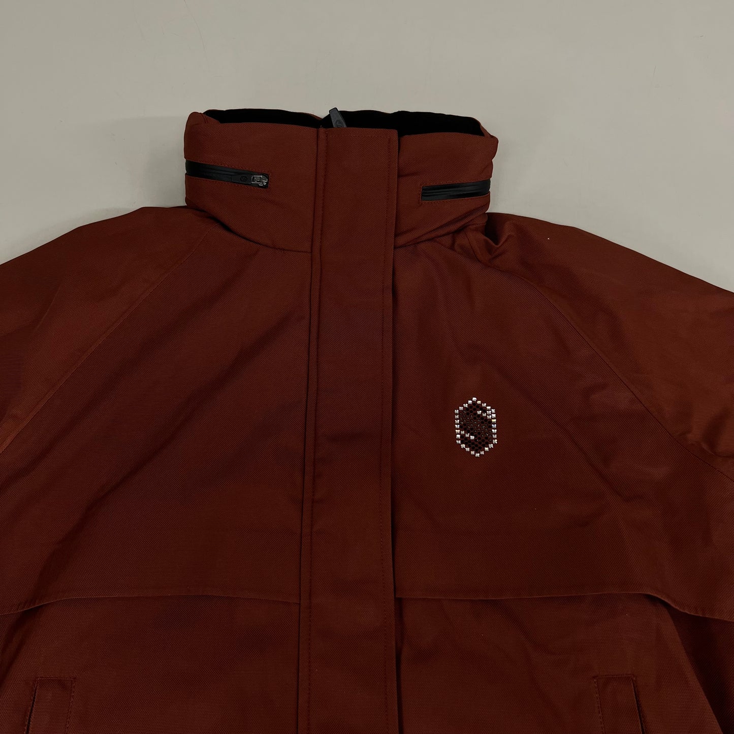 SAMSHIELD Lina Equestrian Winter Rain Coat Waterproof Women's Sz S Chestnut