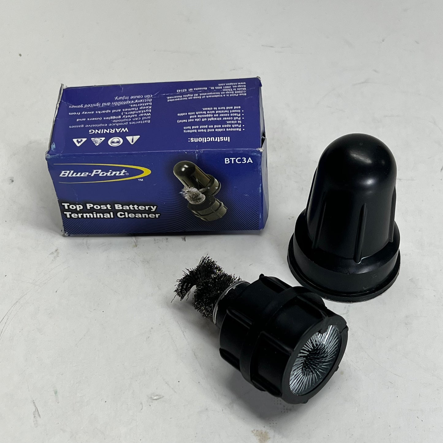 BLUE POINT  Snap On Top Post Battery Terminal Cleaner Black BTC3A