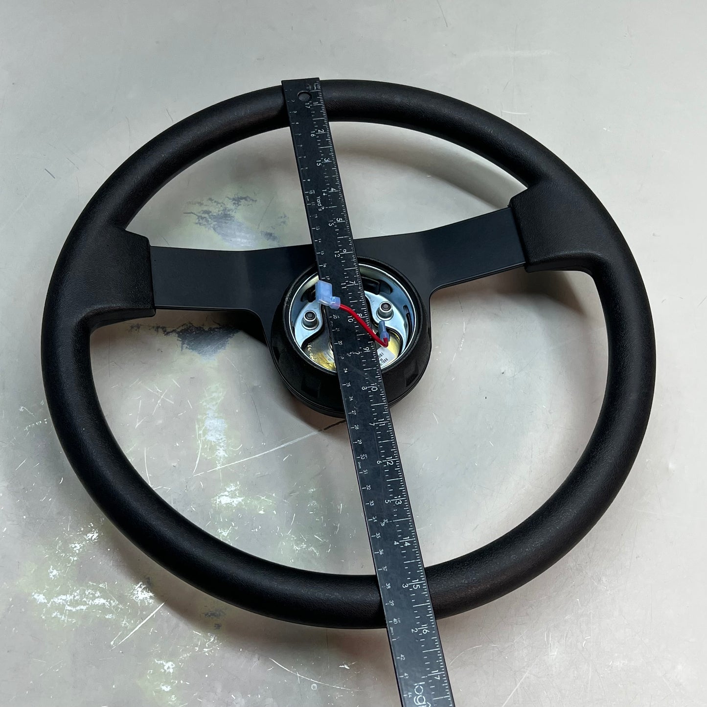 15.5" Steering Wheel For Semi or RV Black BBBL16542SS