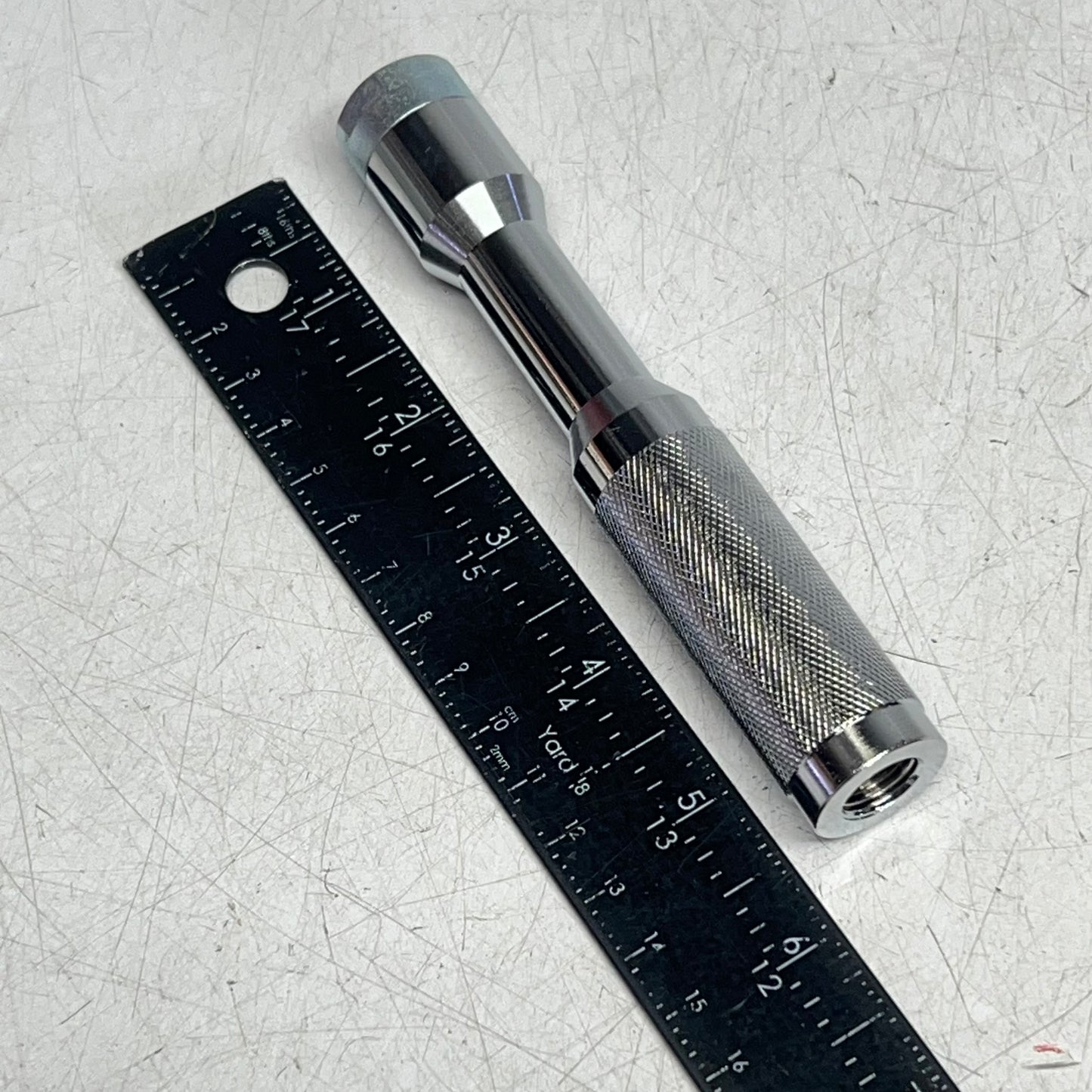 DILL Long Lock on Air Chuck  1/4" NPT Female 5.5" handle Chrome Finish 8914L