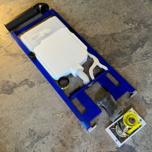 GEBERIT In-Wall Toilet Tank & Carrier System Watersense Sz 46"H x 20"W, Blue 111798001