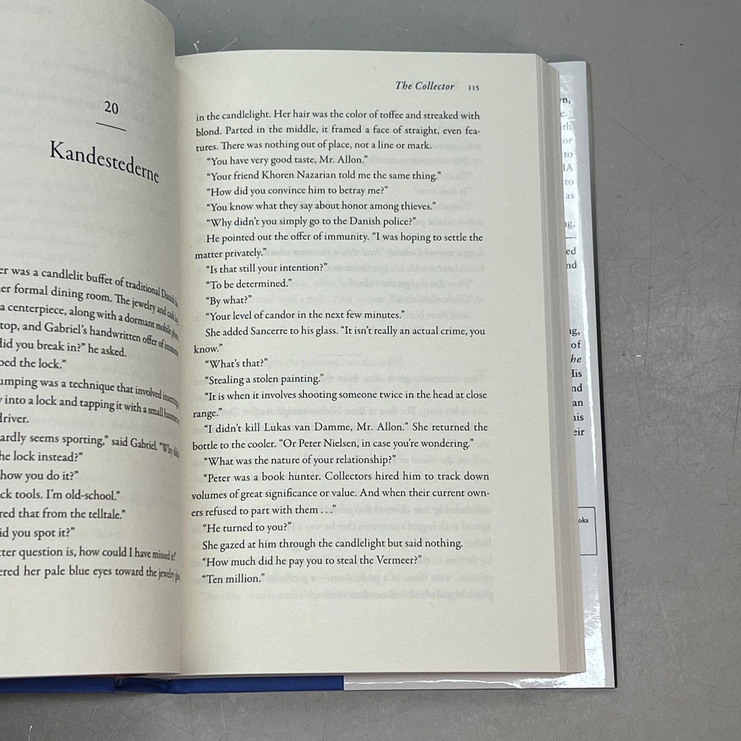 THE COLLECTOR  A Spy Fiction Master Thief Novel By Daniel Silva Hardback Book