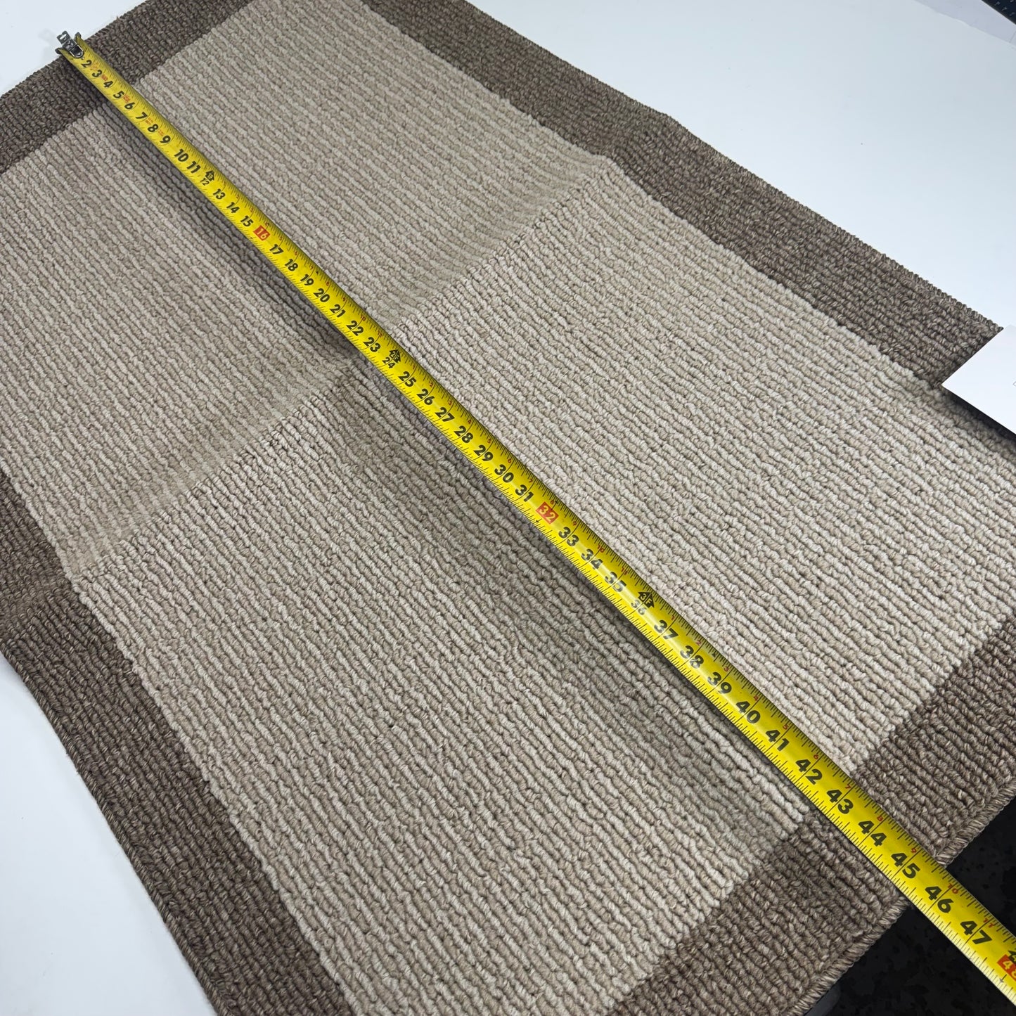 THRESHOLD Threshold Target Washable Madison Border Accent Rug, Tan Sz 30" x 46"