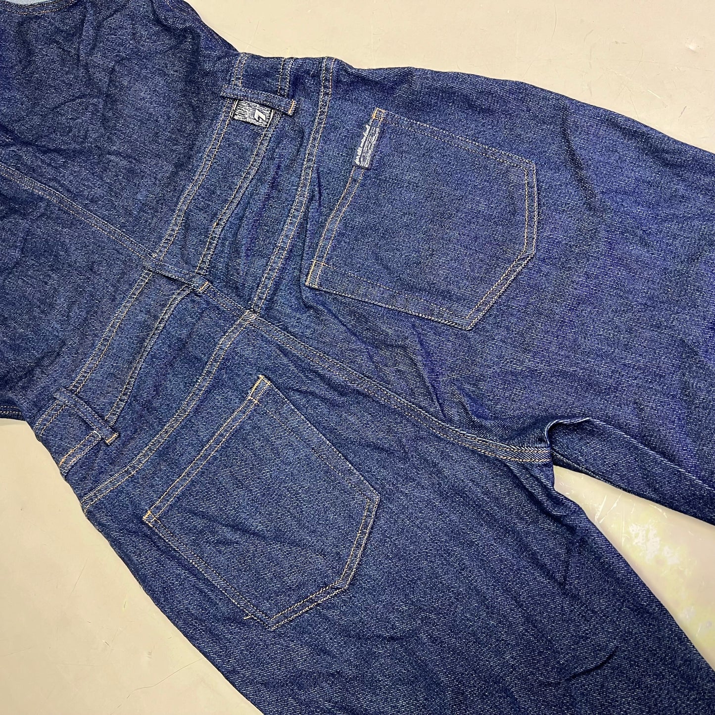 7 FOR ALL MANKIND Soft Denim Zip Up Jumper Womens Sz M Dark Blue AU7190865A WLSR