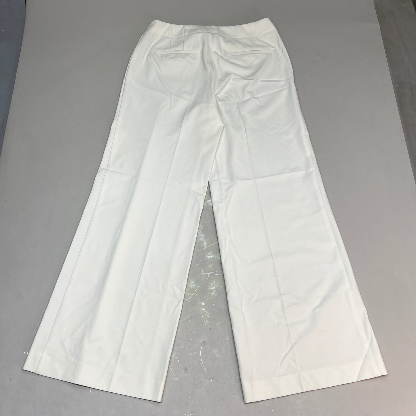 CHICOS Lightweight Straight Wide Leg Pants Women's Sz 0.5 White/Crème