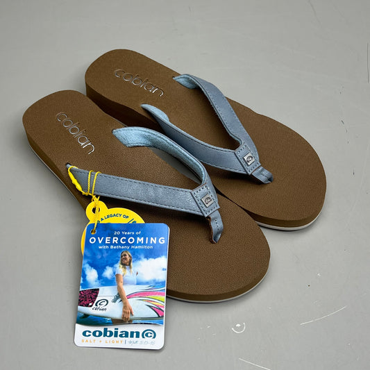 COBIAN Skinny Bounce Comfortable Synthetic Strap Women's Sz 10 Blue SKI25-400-010