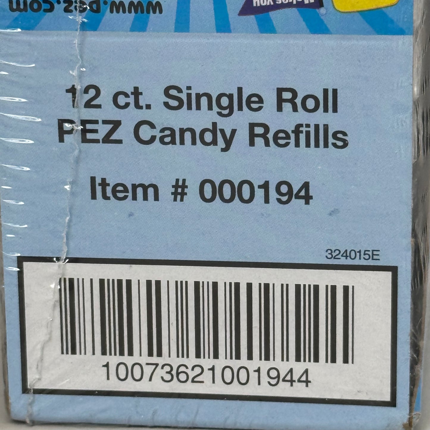 PEZ (72 PACK)Single Roll Pez Candy Refills Assorted 3 Flavors BB 06/29 000194