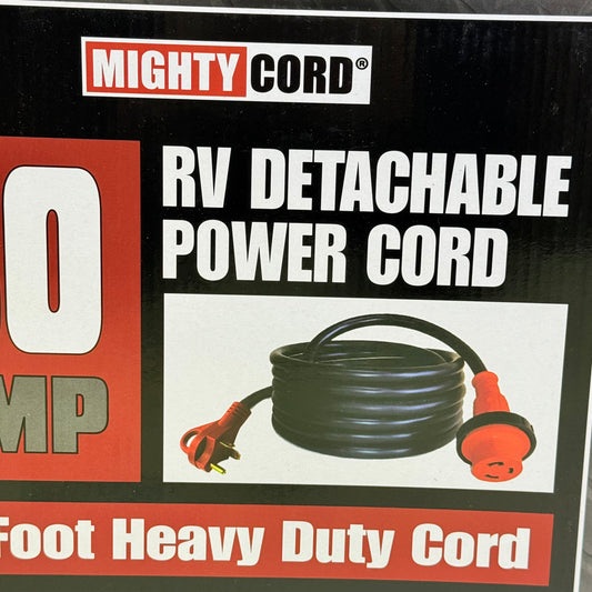 VALTERRA Mighty 30-Amp Cord RV Detachable Power Cord, 25 Ft Cord For RV, Red-New