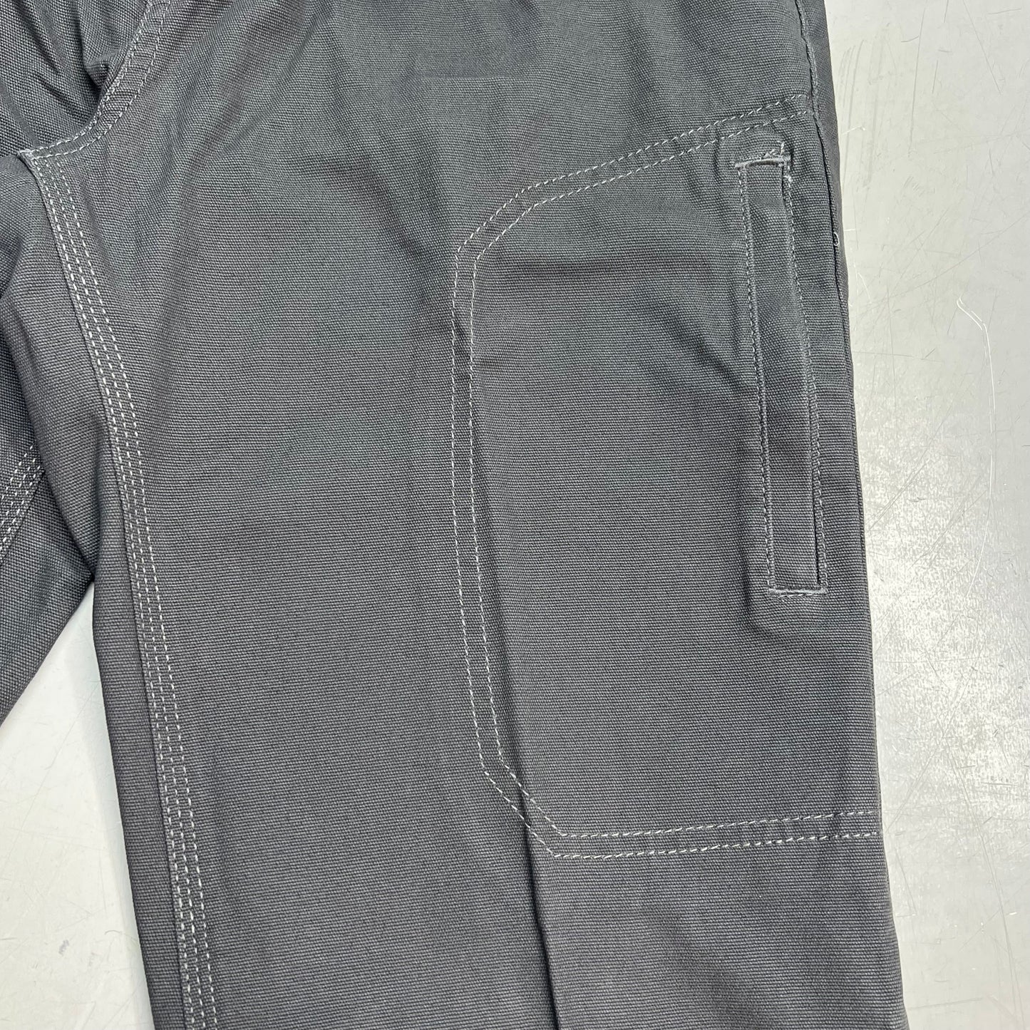 NOBLE OUTFITTERS Tug-Free Stretch Canvas Utility Pant Women's Sz 14 Asphalt 24036