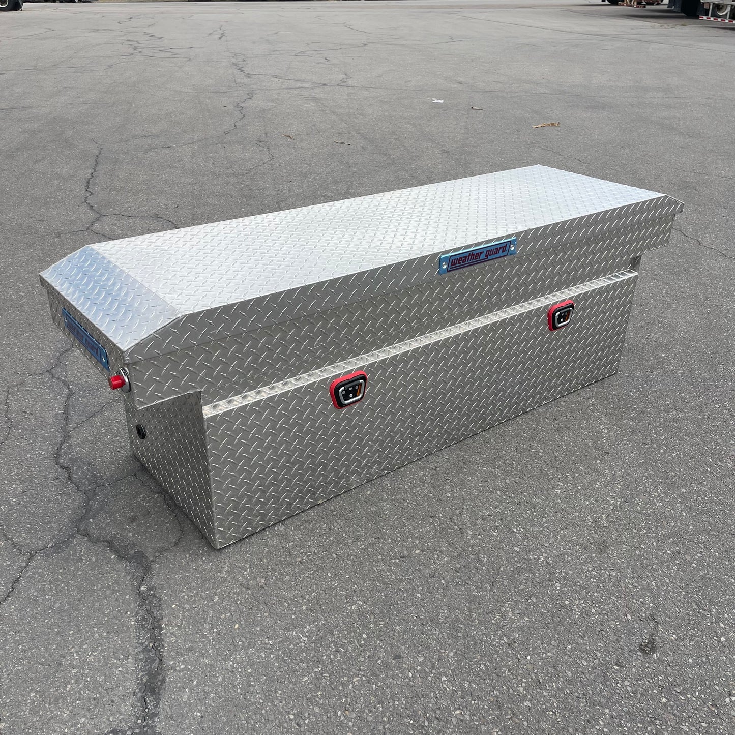 ZA@ WEATHER GUARD Saddle Box, 15 cubic ft, Aluminum 123-0-04