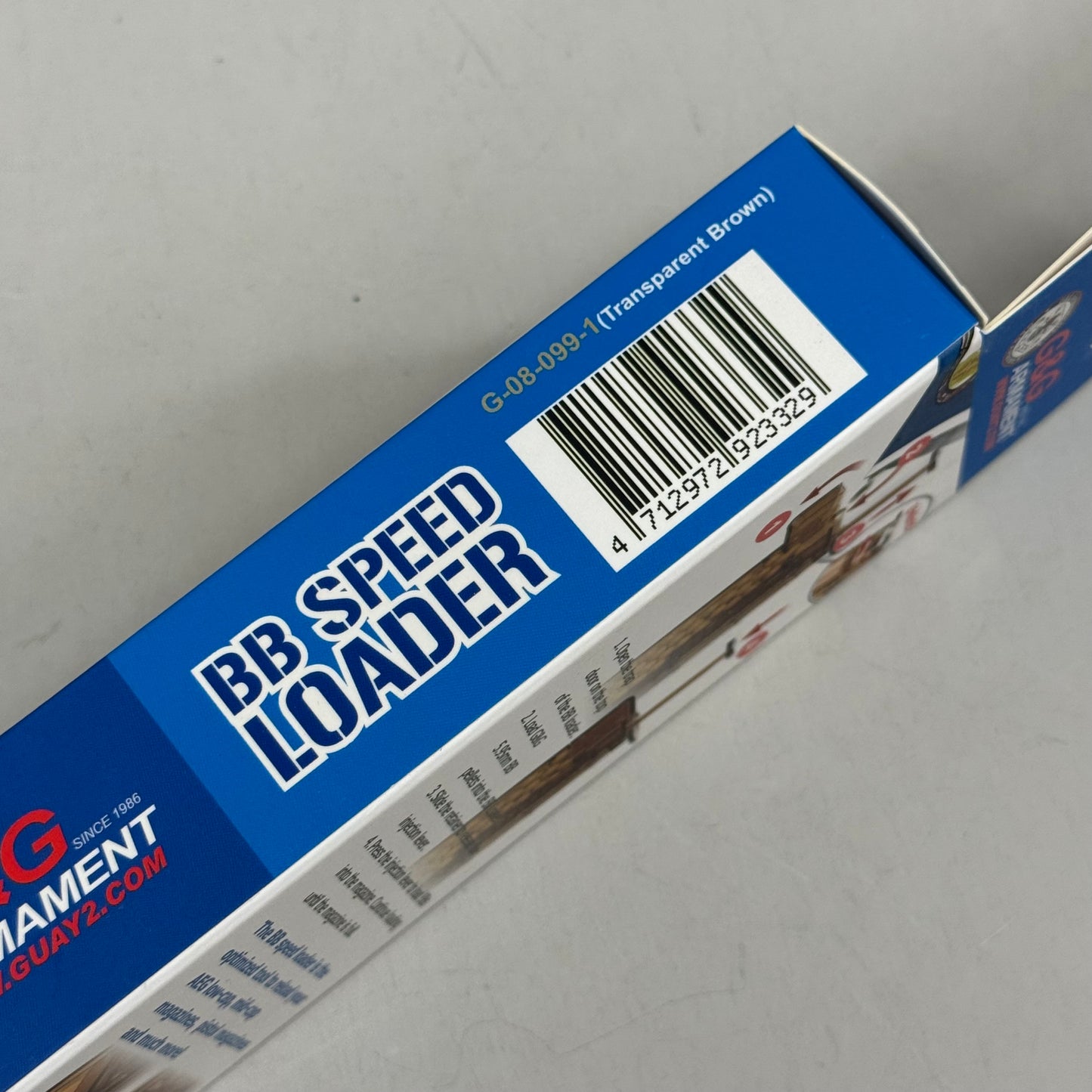G & G ARMANMENT BB Speed Loader Transparent Brown G-08-099-1