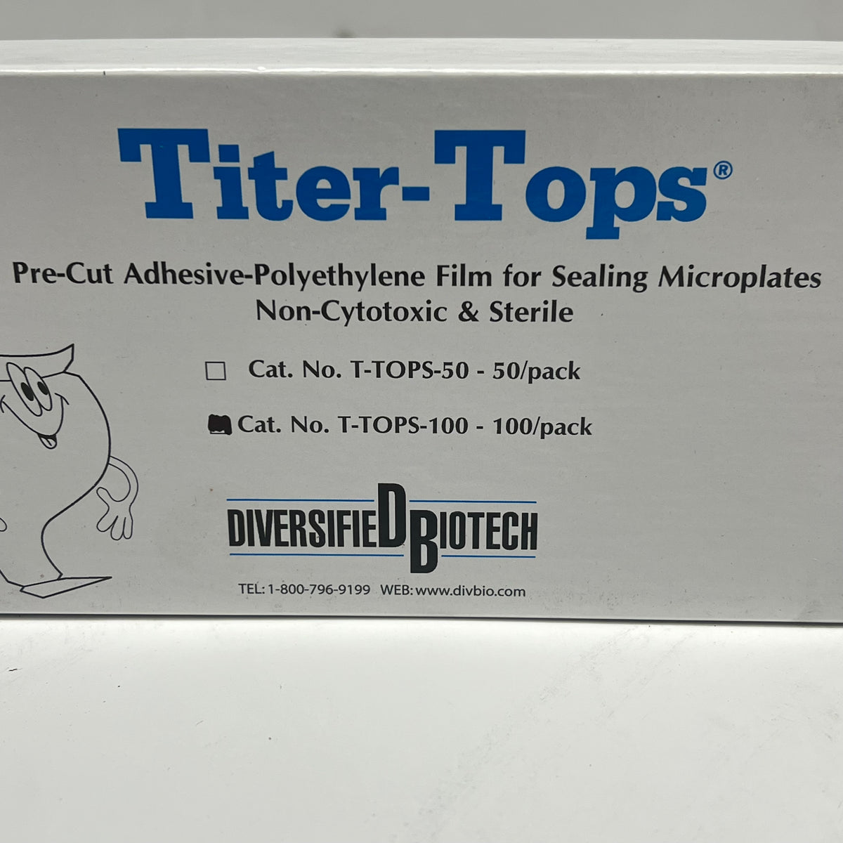DIVERSIFIED BIOTECH (100 PACK) Titer-tops Pre-cut Adhesive-polyethylene Film