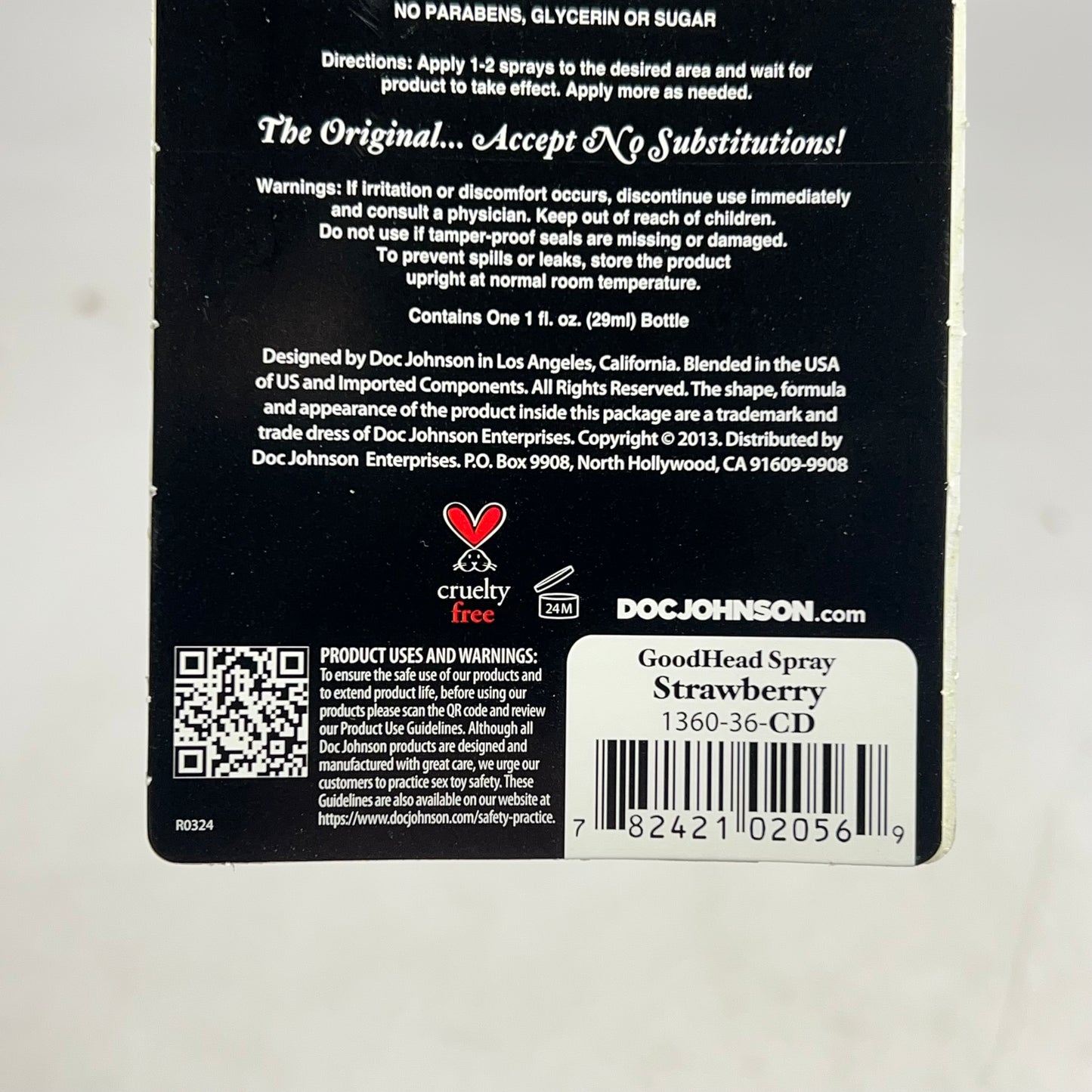DOC JOHNSON (2 PACK) Good Head Oral Delight Spray Strawberry Flavor  1 Oz