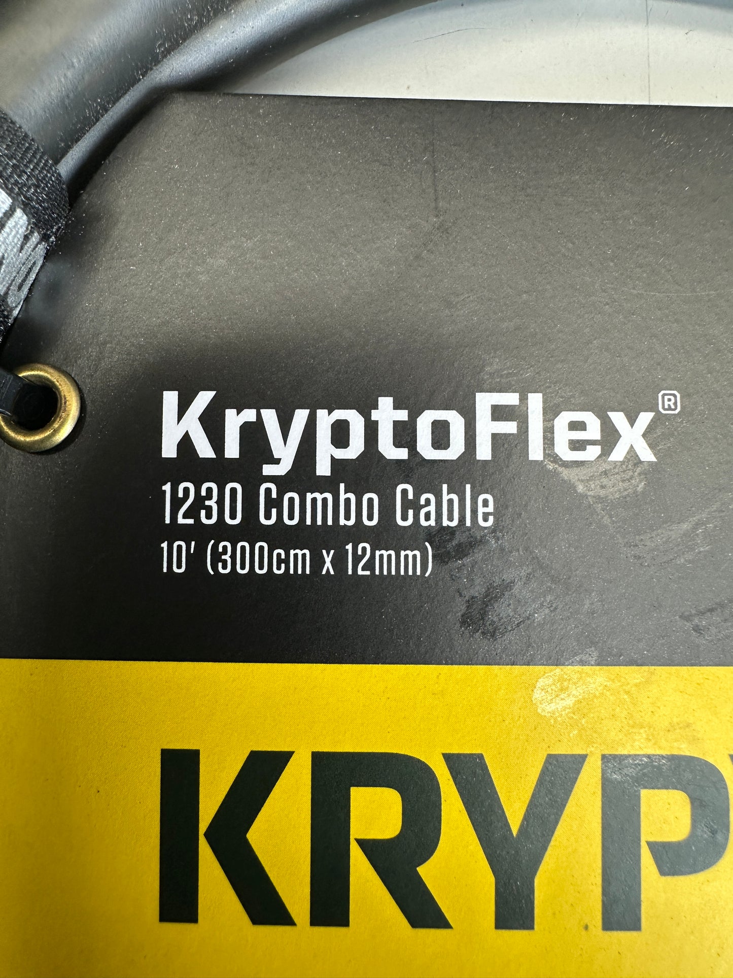 KRYPTONITE KryptoFlex Bike Lock Braided Steel Cable 10FT Long 12mm Thick