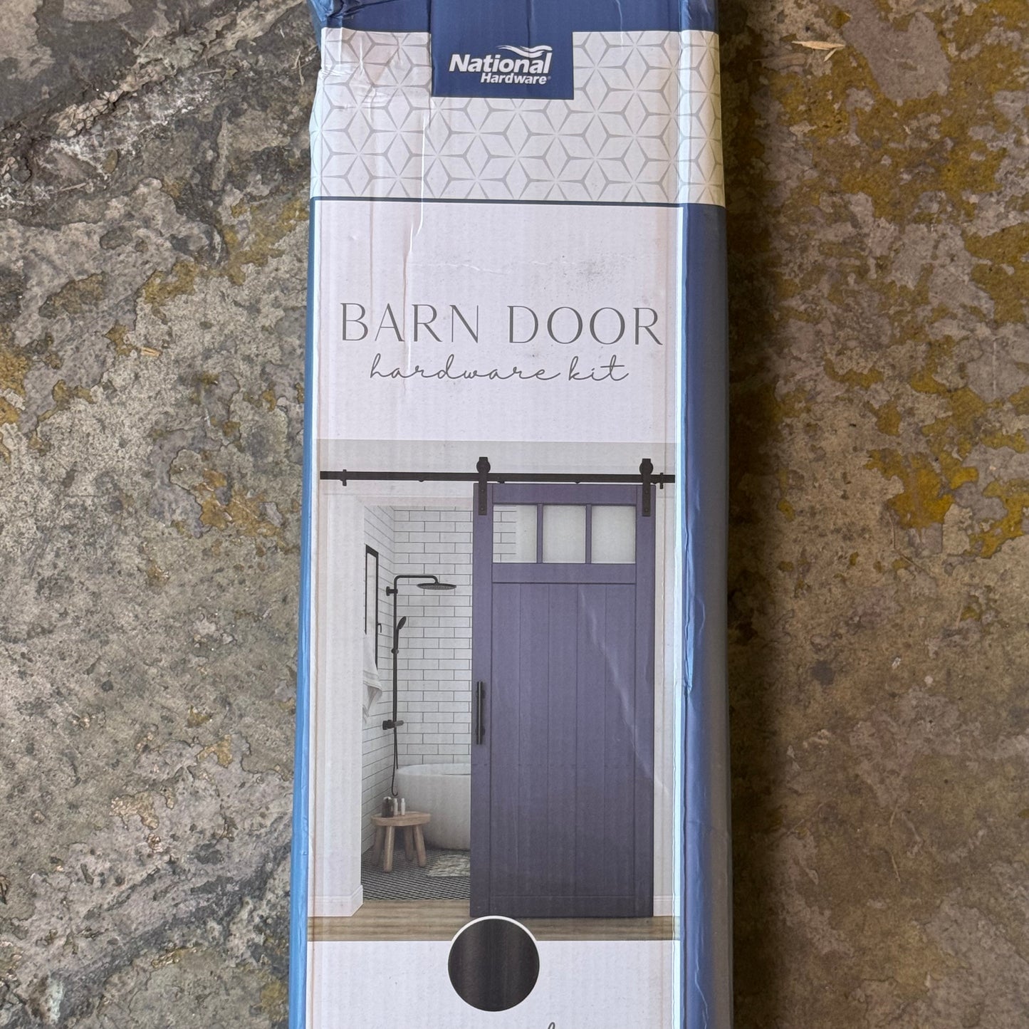 NATIONAL HARDWARE Classic Interior Sliding Barn Door Kit 72-Inches Matte Black N700-003