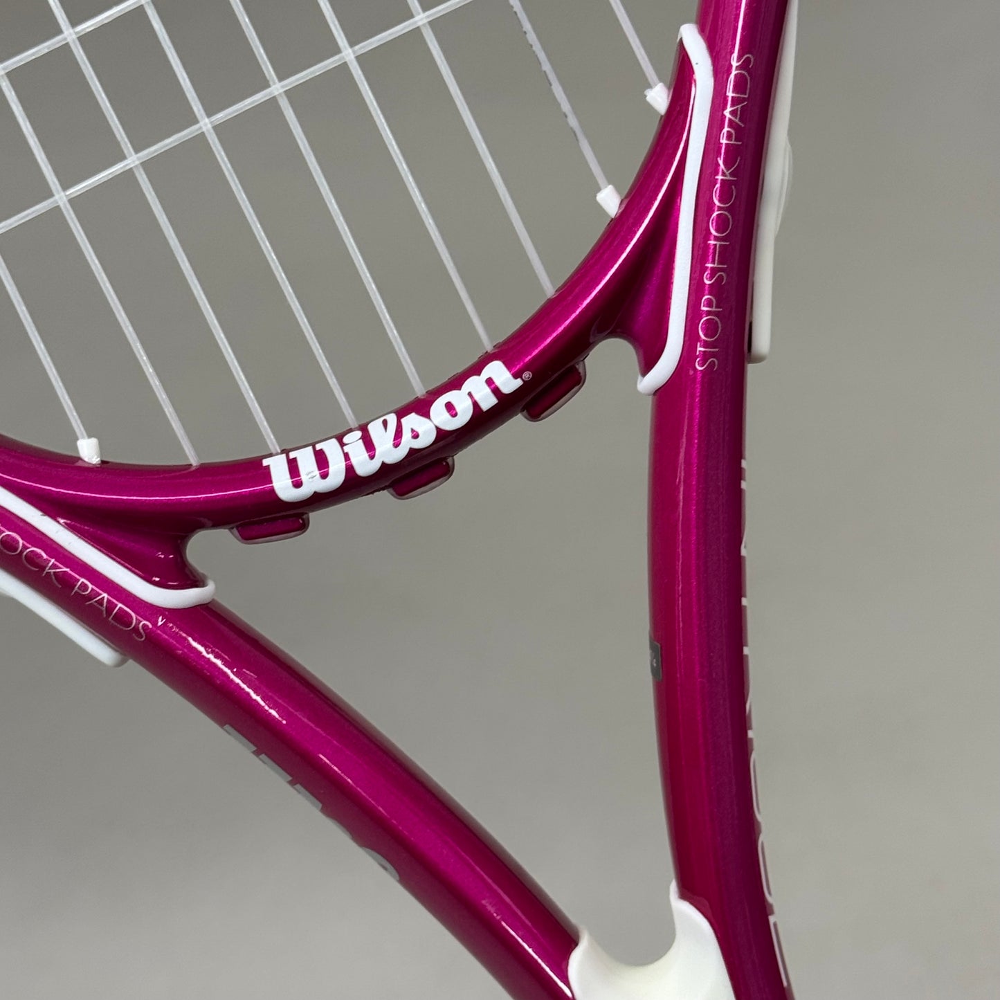 WILSON Intrigue Adult Tennis Racquet Grip 4 1/4" 113 Sq In 8.9 Oz Pink/White WR083520U2