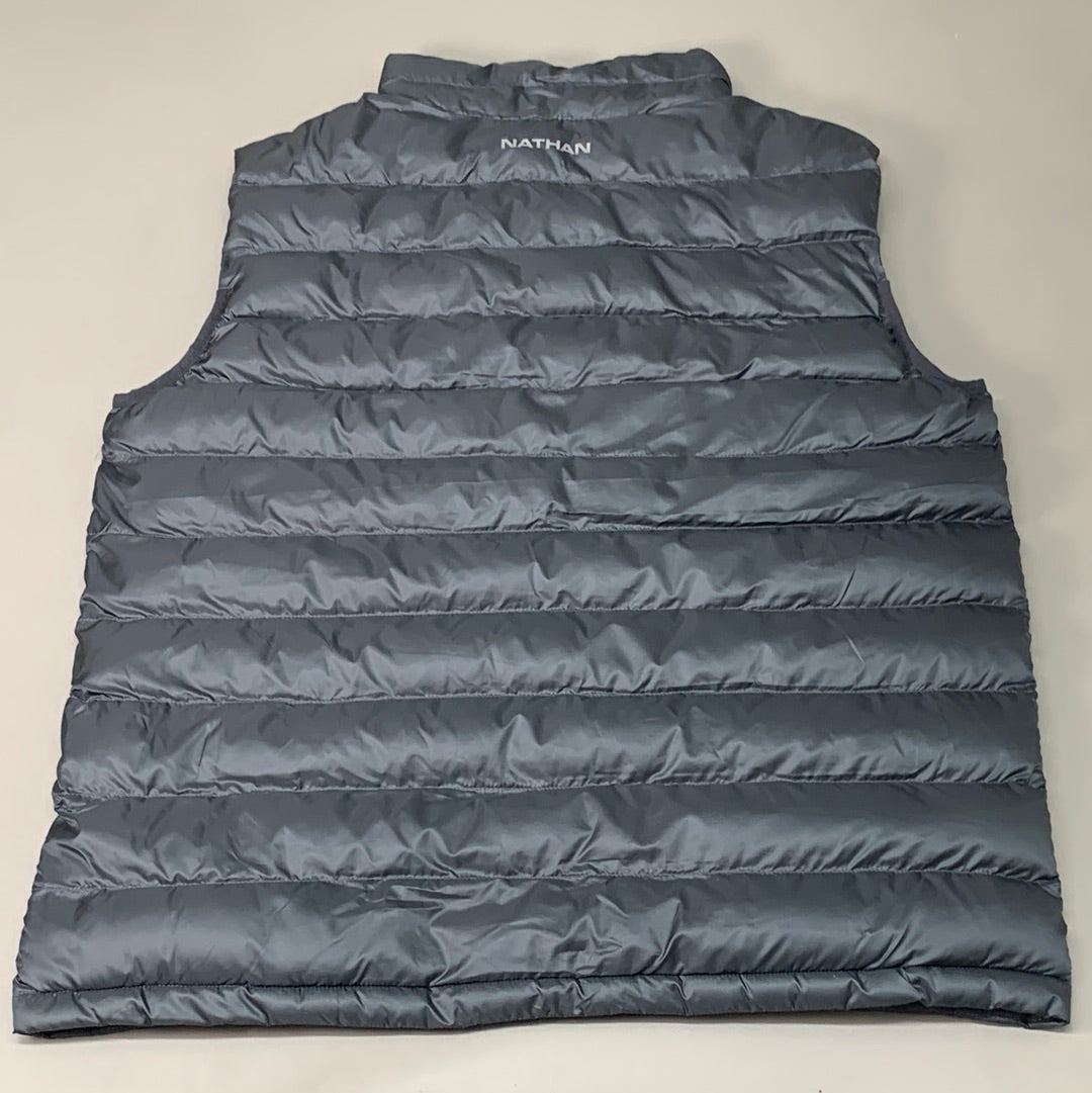 NATHAN Puffer Vest Pertex Running Men's L Dark Charcoal NS50560-80078-L (New)