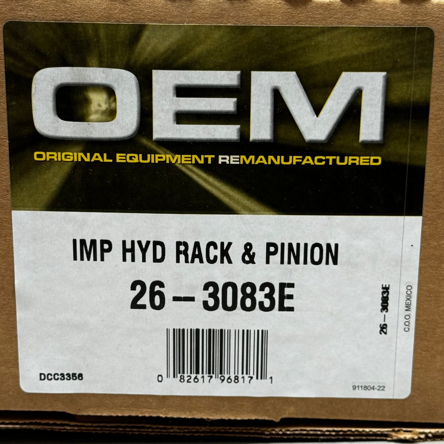 CARDONE FOR NISSAN MAXIMA Rack and Pinion Assembly OEM Remanufactured 26-3083E