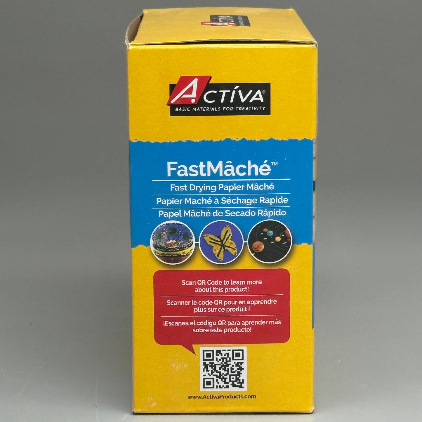 ACTIVA Basic Materials For Creativity FastMache Fast Drying Paper Mache 24oz White