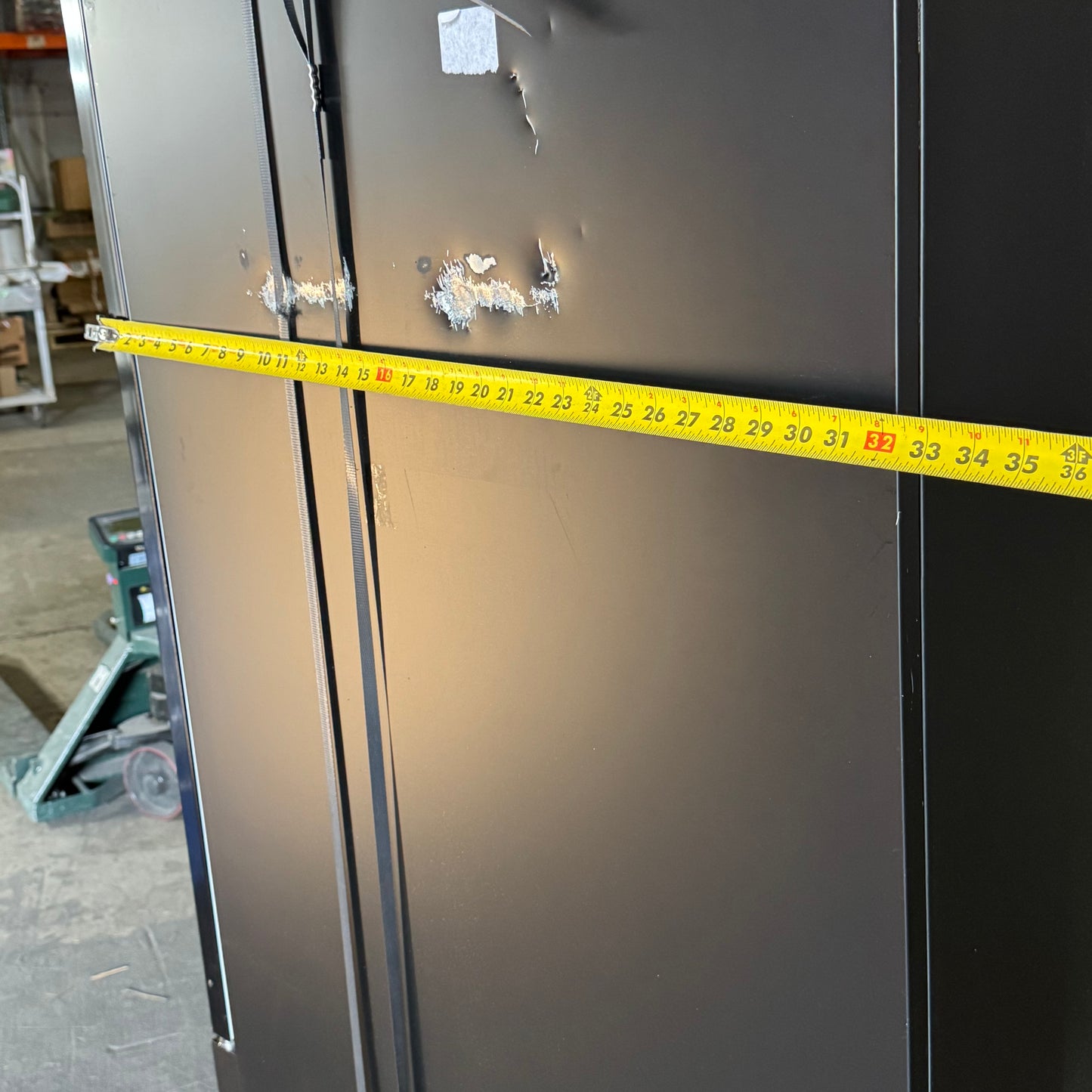 AVANTCO 53" Black Swing Glass Door Merchandiser Freezer with LED Lighting 178GDC49HCB (Cosmetic Damage - 100% Working)