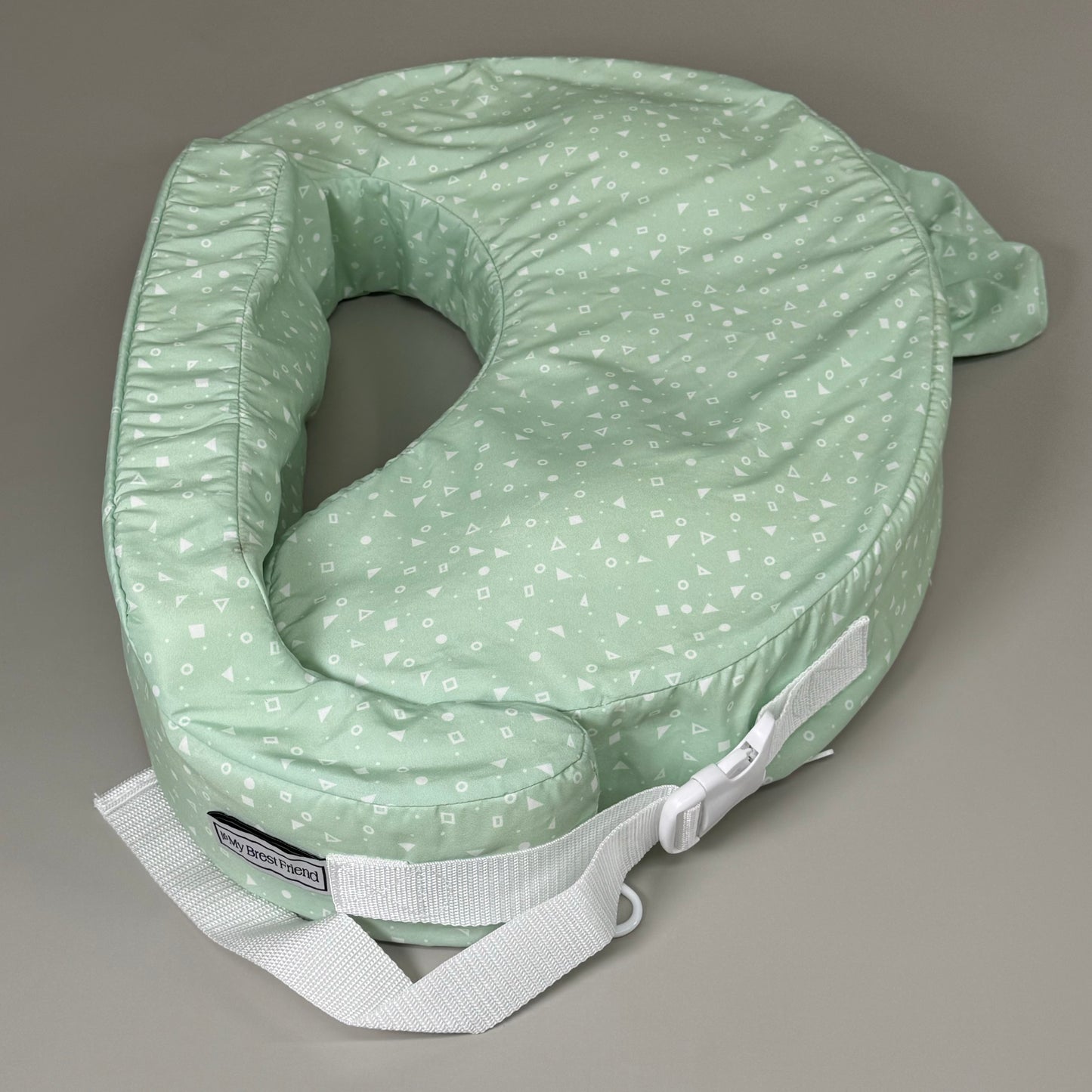 ZA@ MY BREAST FRIEND Original Side Pocket Nursing Pillow Support Mint Green 22" x 15"