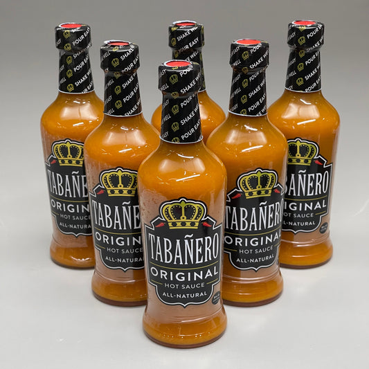 TABANERO ORIGINAL Hot Sauce 8 oz (6 PACK) Best by 6/25