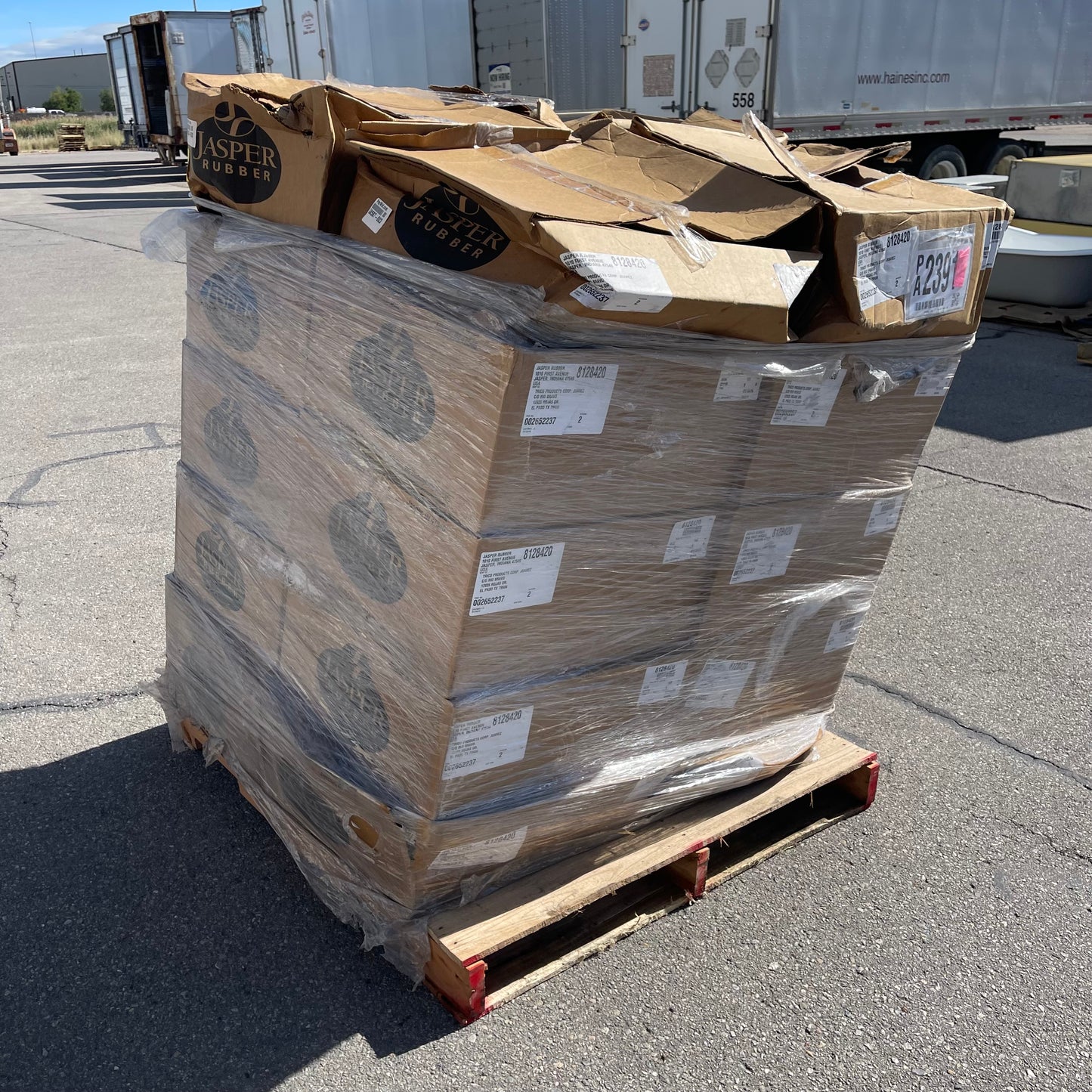 ZA@ Pallet of JASPER RUBBER Rectangle Gaskets 9"x6" 002652237 (AS-IS)(B)