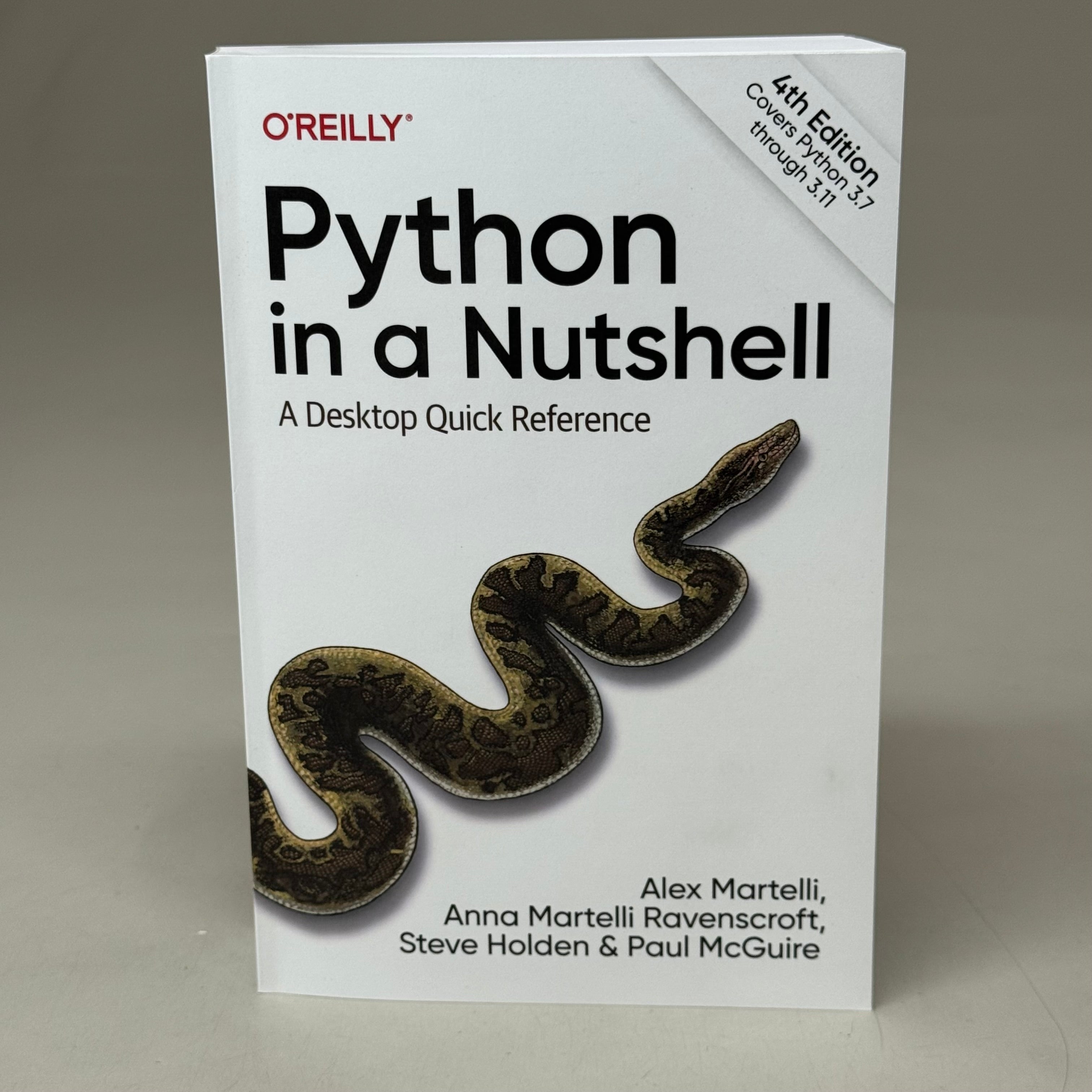 PYTHON IN A NUTSHELL A DESKTOP QUICK REFERENCE By Alex Martelli & Othe ...