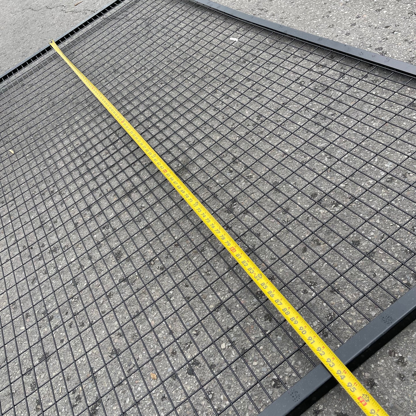 Z@ SAF-T-FENCE Wire Fence Panel 94”x58” Jet Black RAL9005 (AS-IS)