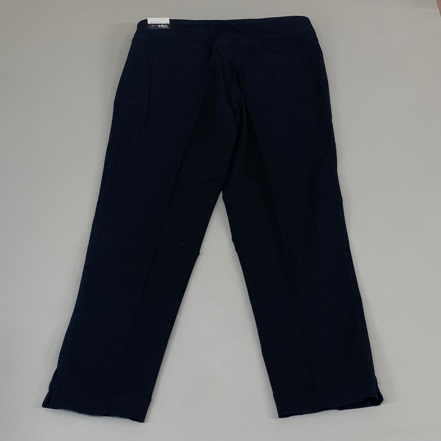MULTIPLES Ankle Pants Petite Women's Sz 14 Black