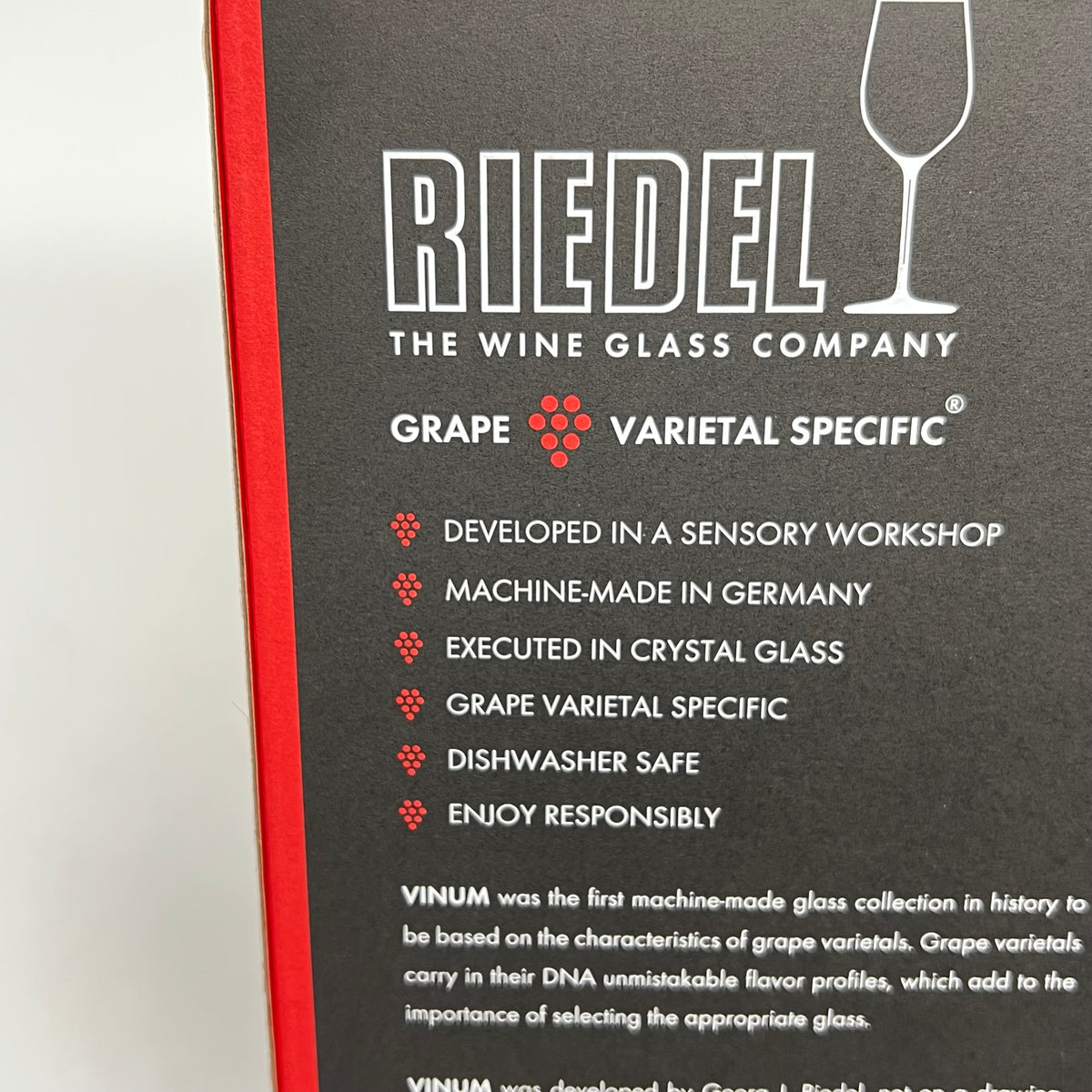 RIEDEL (SET OF 2) Vinum Sauvignon Blanc Crystal Wine Glasses Stemware 8.6" 13oz