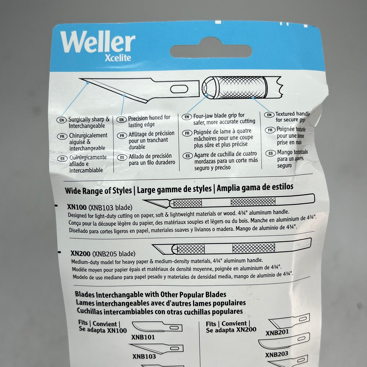 WELLER (2 PACK, 3 EACH) Xcelite Professional Hand Tools Pression Knife Set XNS|100