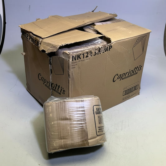 ZA@ CAPRIOTTI'S (6000 PACK) Restaurant Logo Napkins 12"x13" Natural NK1213NCAP