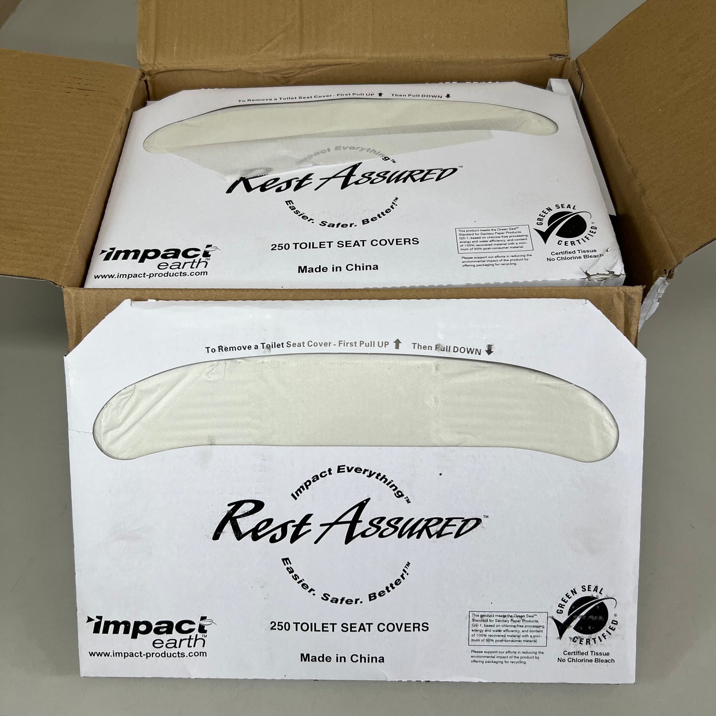 IMPACT EARTH (10 Pack) Toilet Seat Cover 250 toilet seat covers White 25121973
