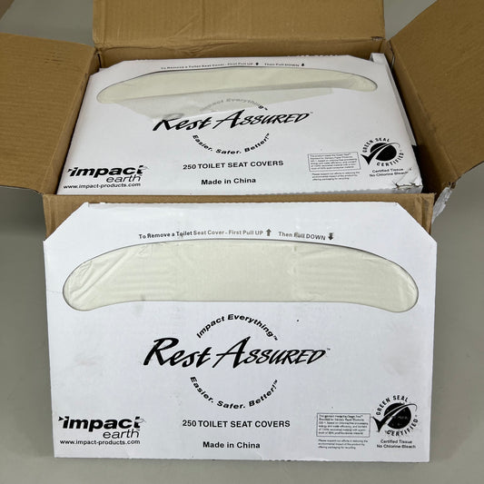 IMPACT EARTH (10 Pack) Toilet Seat Cover 250 toilet seat covers White 25121973