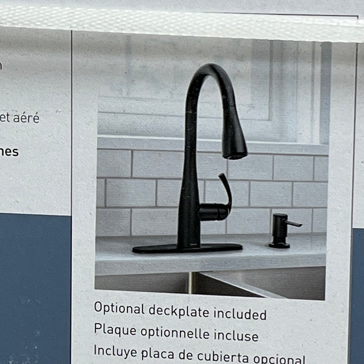 MOEN Essie 1 Handle Pulldown Kitchen Faucet 3/8" Connection Matte Black 87014BL