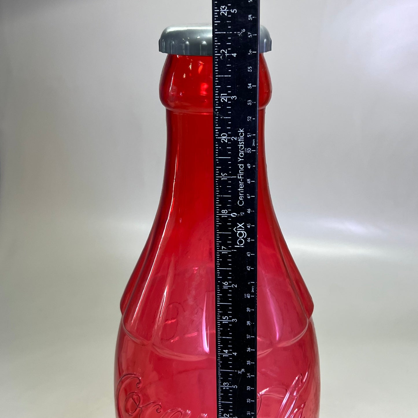 ZA@ COCA-COLA (2 PACK) Plastic Coke Bottle Bank 22"H Green & Red (AS-IS) B