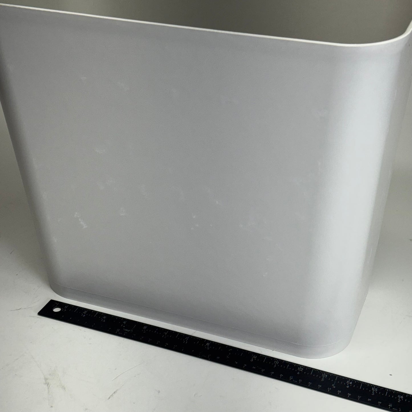 MBI (5 PACK) Fire Resistant Wastebasket Sz 13"L x 9"W x 14"H White MB27-N