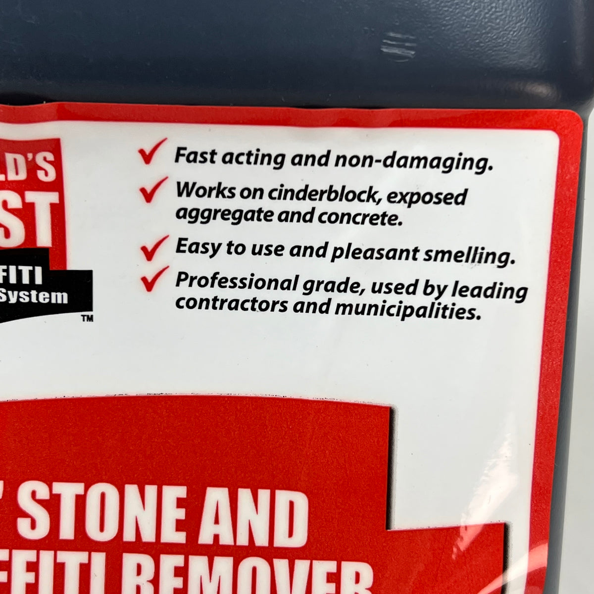 WORLDS BEST GRAFFITI REMOVAL (2 PACK) Bare Brick, Stone & Masonry Graffiti 1 Gal